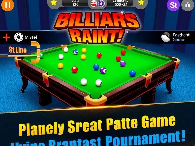 Billiards Hero 3D Tournament Screen